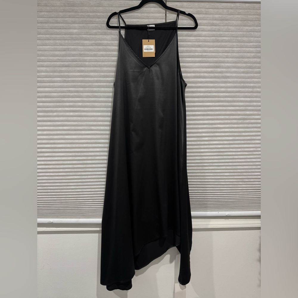 Asymmetrical slip dress